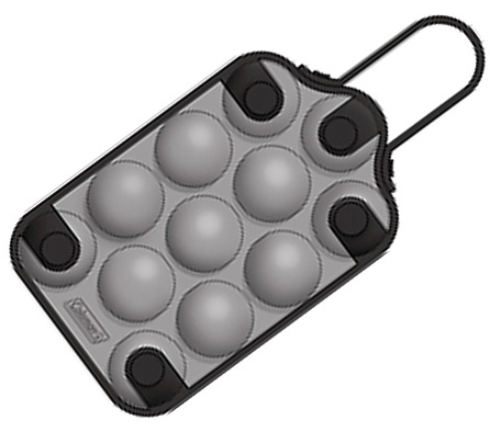 Transportador de plástico para 12 huevos
